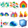 Blocs de Construction en Bois Montessori