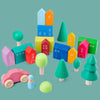 Blocs de Construction en Bois Montessori