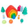Blocs de Construction en Bois Montessori