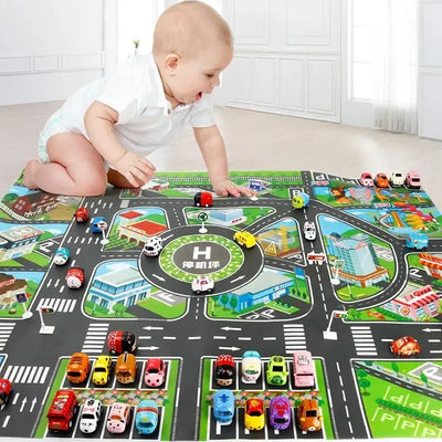 Tapis de Jeu Voiture pour Enfant
