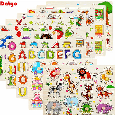 Puzzle Animaux en Bois pour Bébé