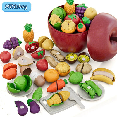 Fruits et Légumes en Bois à Découper