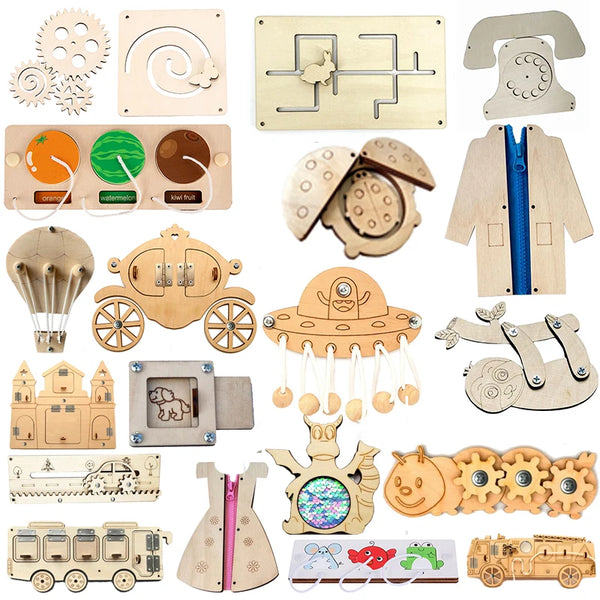 Busy Board Habillage Montessori