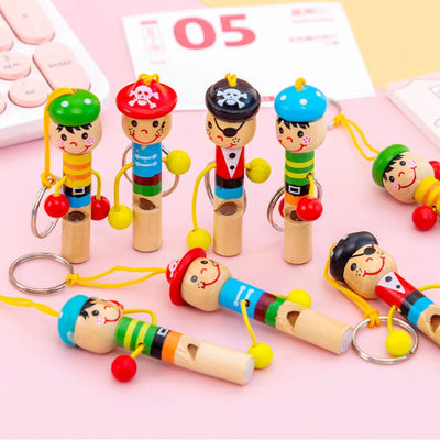 Sifflet Pirate en Bois pour Enfant