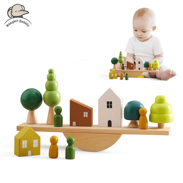 Jeu Equilibre Animaux Bois
