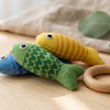 jeu de peche tissu montessori détail poissons